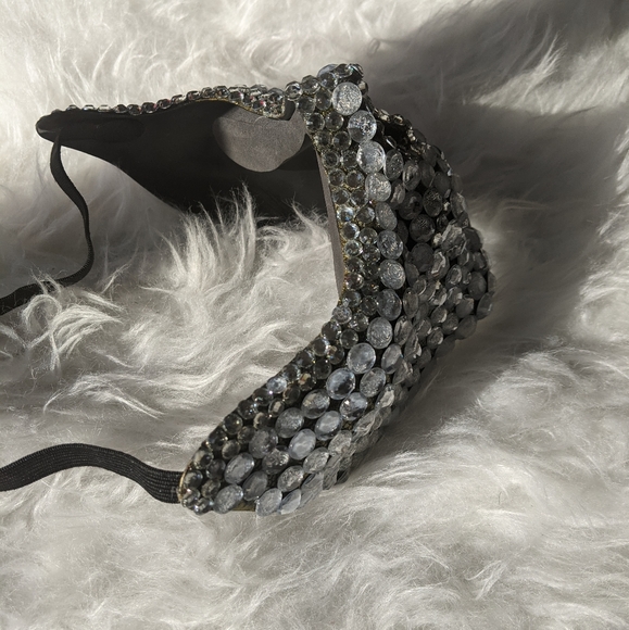 NEW Handmade Embellished Half Skull Mask - Picture 5 of 8